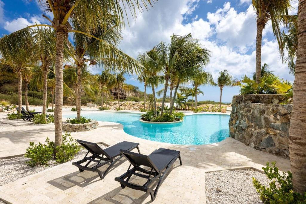 Blue Bay Penthouse Reef 5, Beach Golf Pool Dive With Ocean View Dorp Dorp Sint Michiel Exteriör bild